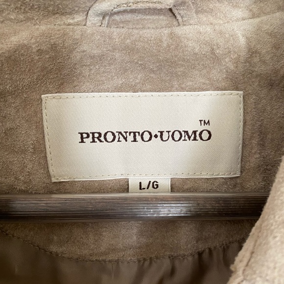 Beige/grey suede Pronto Uomo jacket - Picture 2 of 2